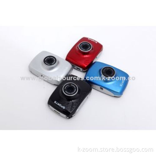 Sports Cameras, Wide Viewing Angle, AVI Video Format, Easy-to-carry